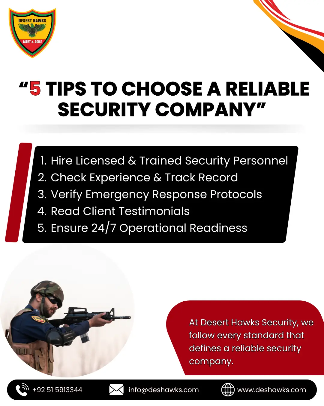 5 tips to choose reliable security company